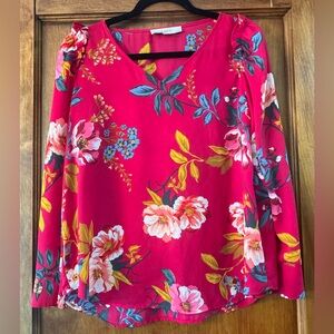 Loft Floral Blouse -Medium Petite